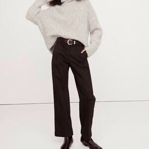 Banana Republic Women's Brown Straight-Leg Trousers